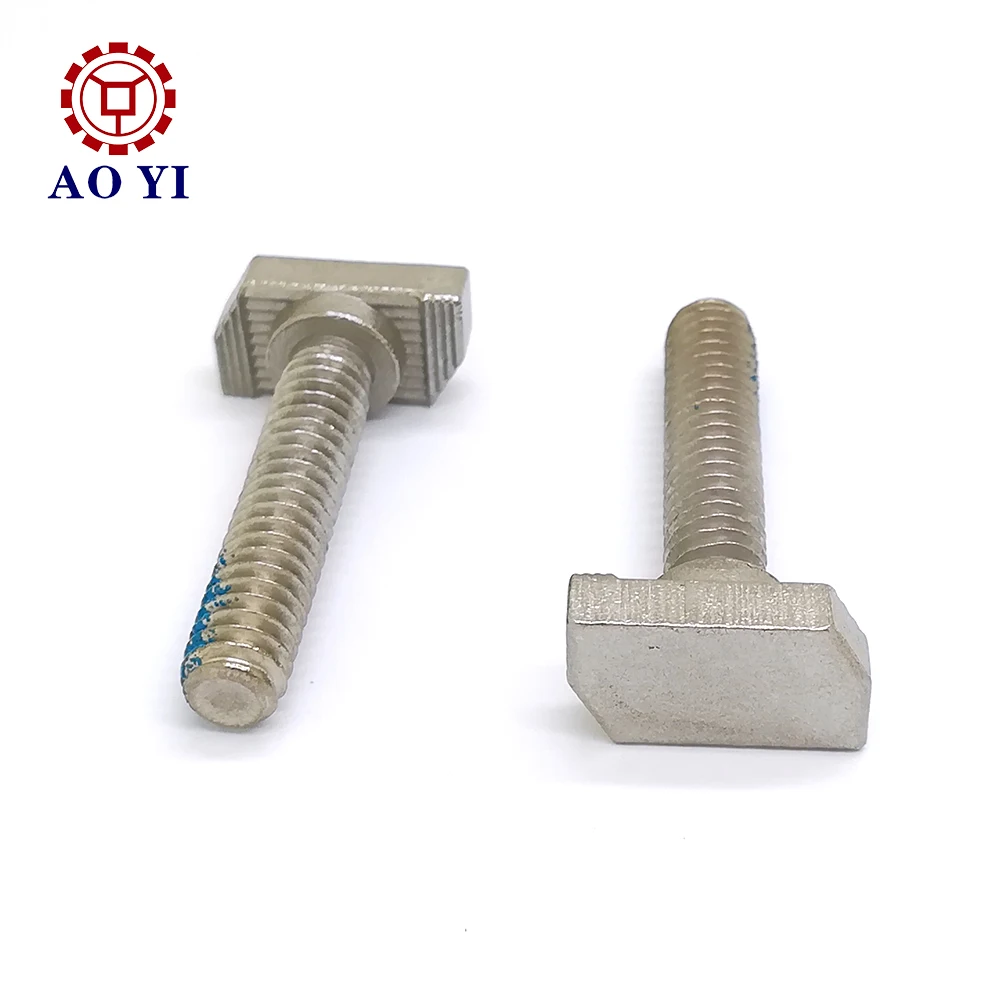 
DIN186 T special type head metric steels quare bolt with anti loose treatment 