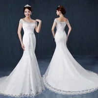 

2016 Latest Design Slimming Fish Tail Wedding Dress Bridal Gown