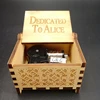 Dedicated To Alice Wooden Music box Custom Wind Up Music Box