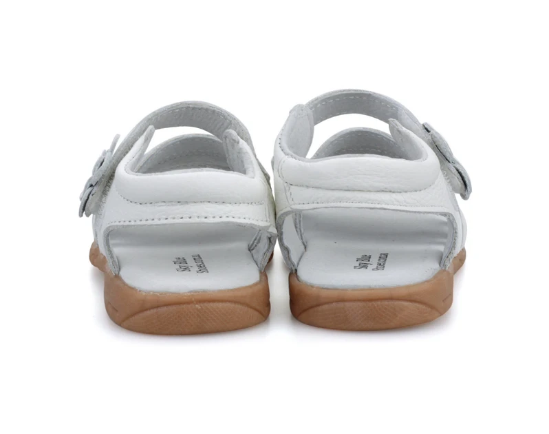 genuine leather girl sandals