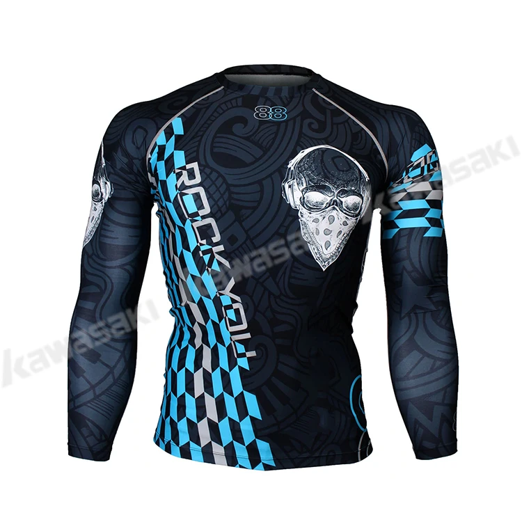 Long Sleeve Design Your Own Custom Sublimated Printed Mma Bjj Rash ...