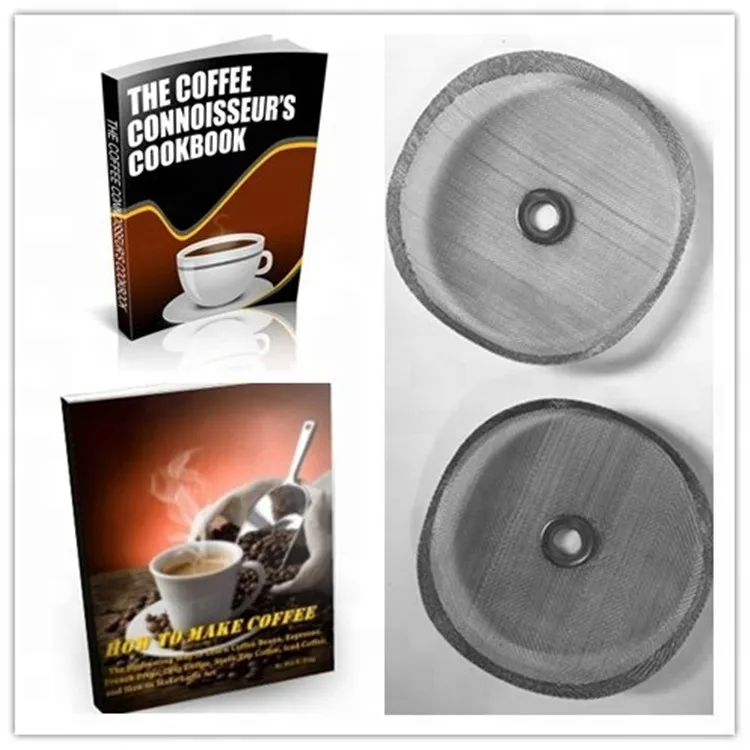 2 Pack Of 4 Inch Reusable Metal Filter Mesh For French Press Coffee