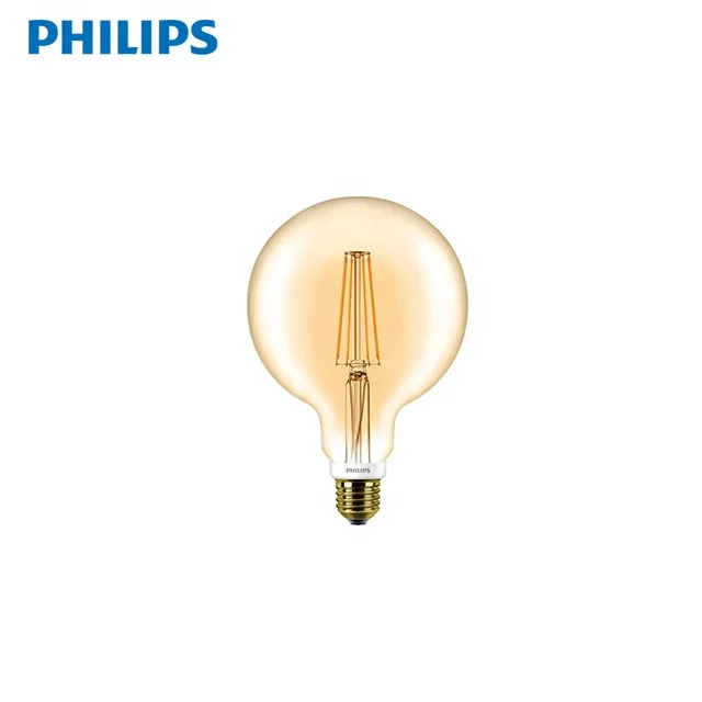 PHILIPS filament Flame LED Classic  LEDbulbs LEDClassic 7-60W G120 E27 2000K GOLD APR LED BULB 929001229108