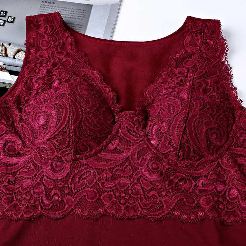 
Women Winter Seamless Shapewear padded camisole Vest Thermal Underwear 