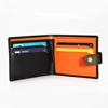 Fashion Factory OEM ODM Genuine Leather Card Slots Custom Men Wallet with Strap