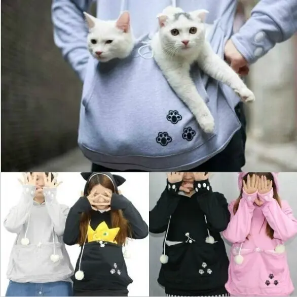 

2017 new arrival Cat Hoodie With Kangaroo Pouch
