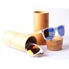 New fashion handmade round glasses box high quality nature bamboo sunglasses case