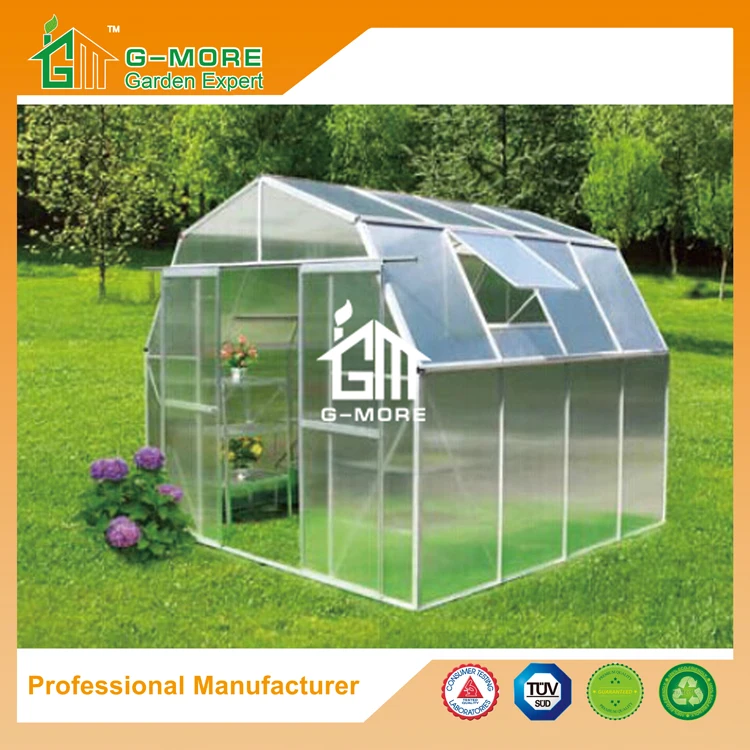 G-MORE Wholesales Wall Lean-To Series Aluminum Polycarbonate Hobby Greenhouse(GM31054)