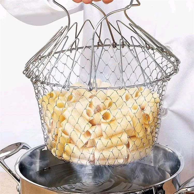 Kitchen Cooking Basket Stainless Steel Welding Wire Mesh Basket Buy