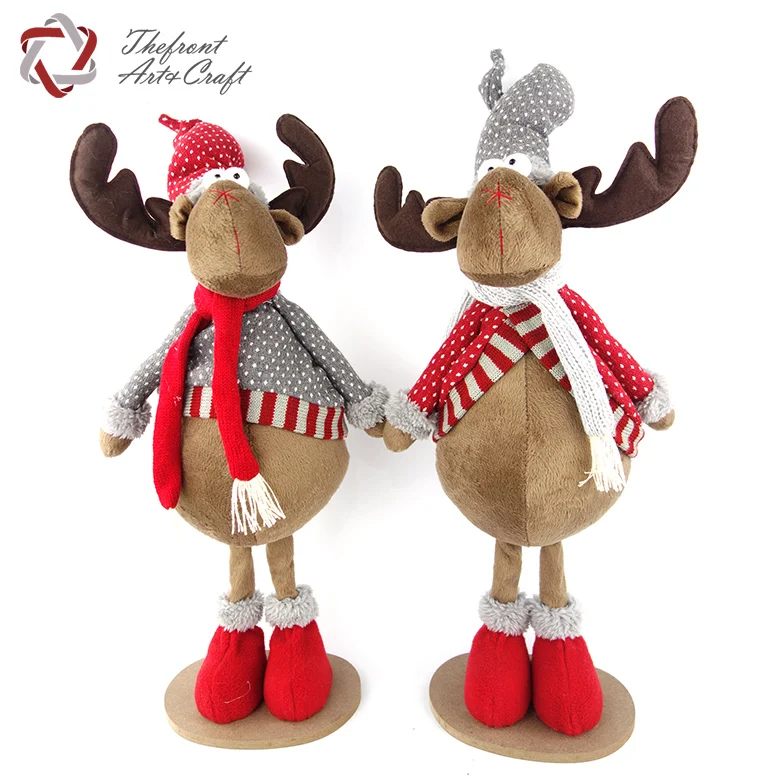 Nordic Fabric Reindeer Christmas Decoration Buy Standing Xmas