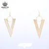 Geometric Triangle Shape Drop Earrings, sterling silver wedding earrings