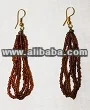 Brown Maasai Beaded Earrings