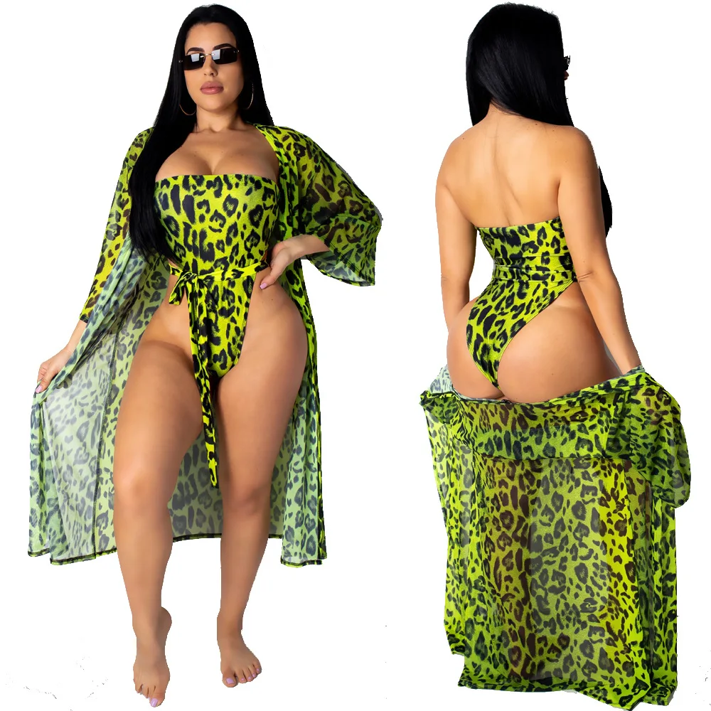 

Wholesale MM3036 sexy suits bikini tube design swimwear women with long coat