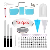 

Wholesale Rotating aluminium Cake Decorating turntable set, Cake Decorating Supplies Kits Tools with Pastry Bag