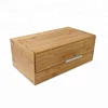 Rectangle Bread Box Bamboo Large Storage Easy to Open Lid with Handle
