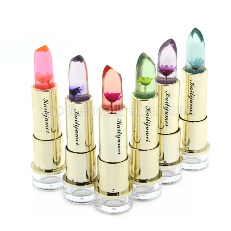

Hot Selling Kailijumei make up long lasting color change flower jelly lipstick