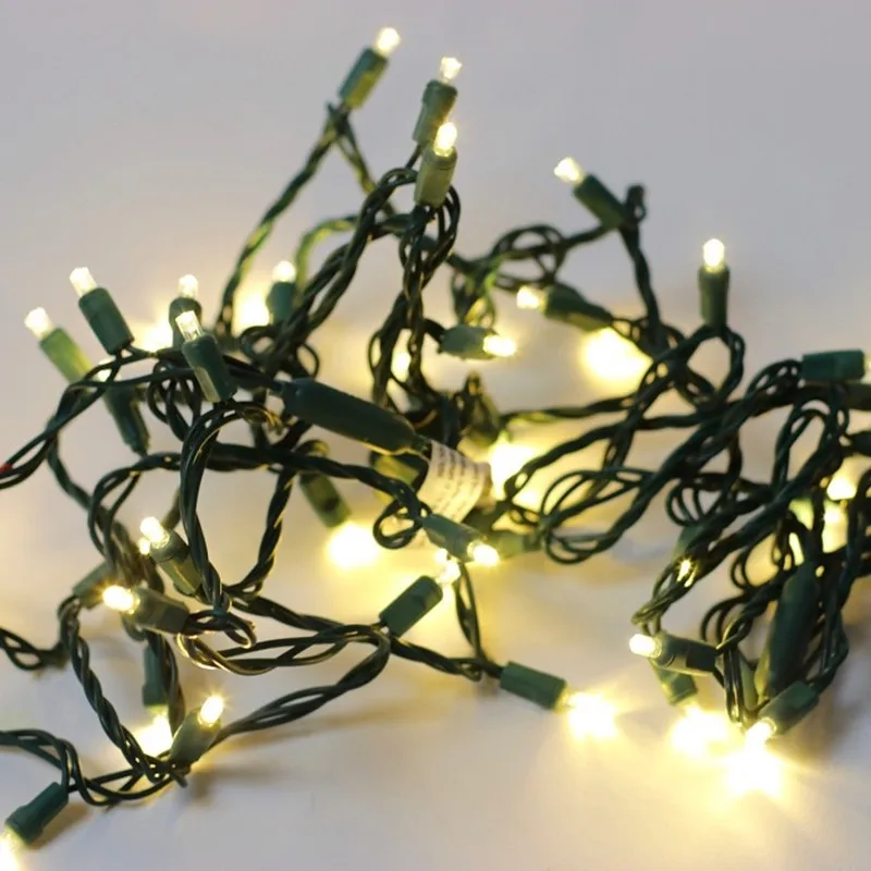 70 lights warm white 5mm wide angle led christmas lights