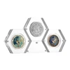 Clear Acrylic Challenge Coin Display, Stackable Hexagons Shaped Acrylic Medallions Photo Frame