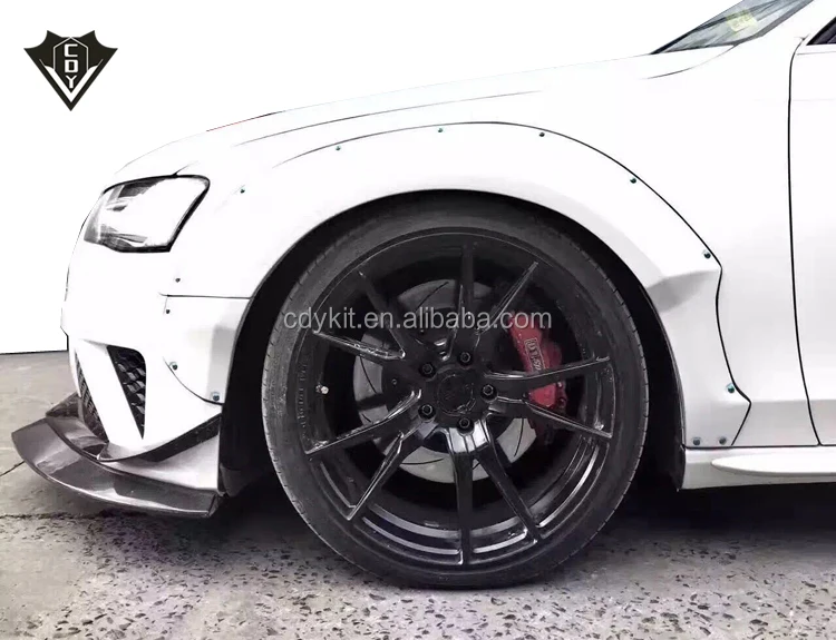 A4 body kits MB wide body kits carbon fiber for Audi A4 B9/RS4