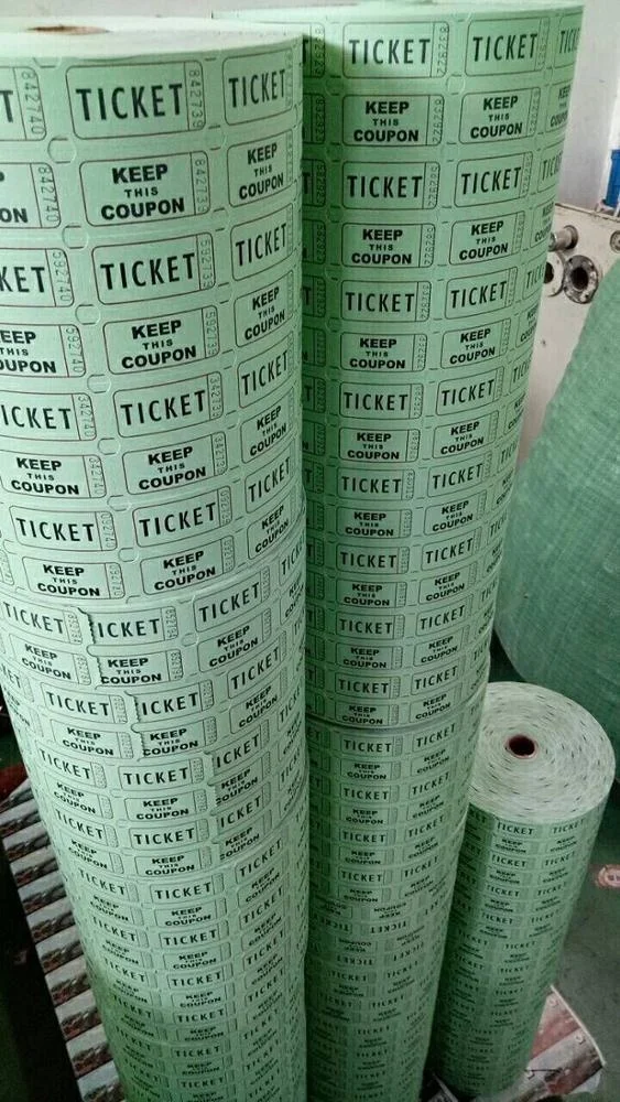 
Deposit High Quantity Carnival Tickets Double custom ticket roll arcade ticket roll printing 