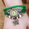 Leather belt wrap butterfly vintage fashion lady watches