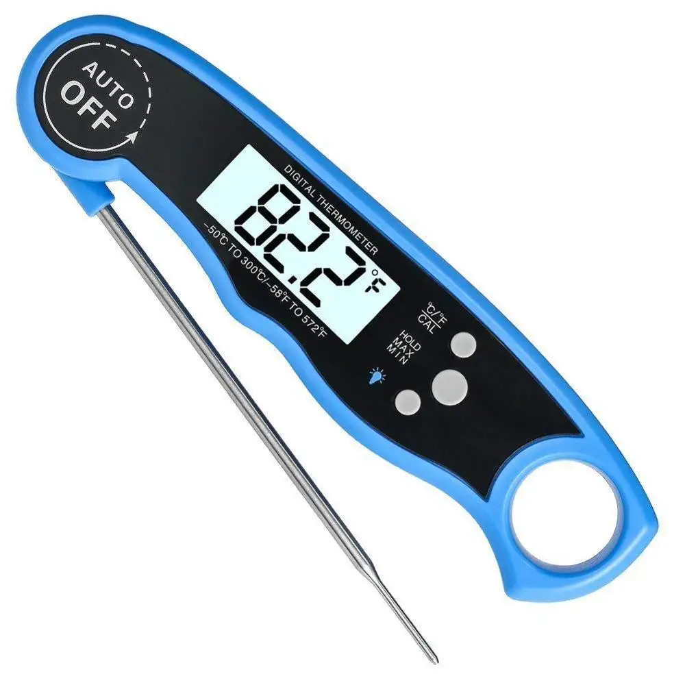 

Waterproof Digital Instant Read Meat Thermometer With 4.6 Inches Folding Probe Calibration Function for Cooking