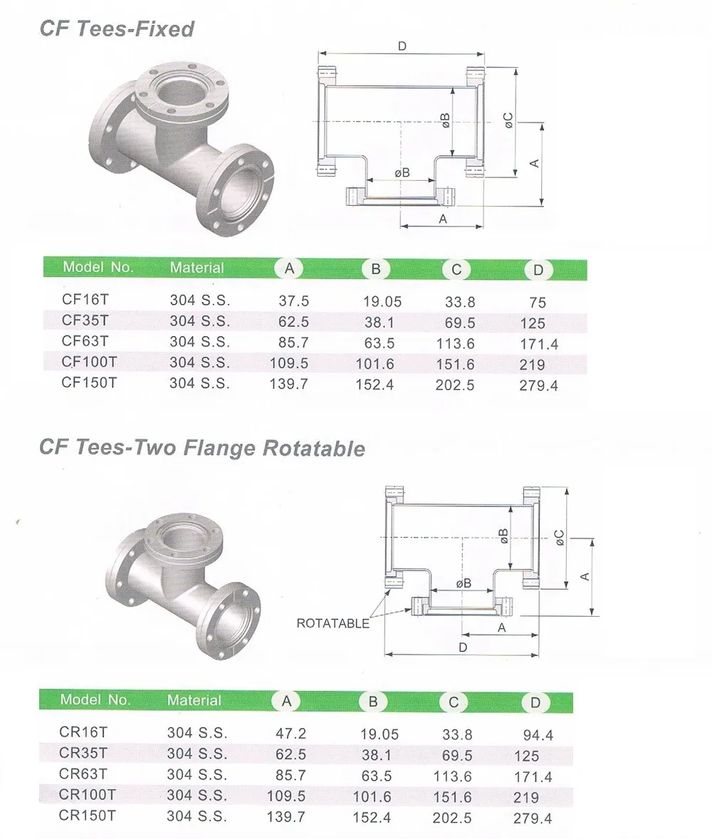 Cf Conflat Ultra High Vacuum Flange Elbow Fittings Rotatable Nipple For Vacuum Opticalphysical 