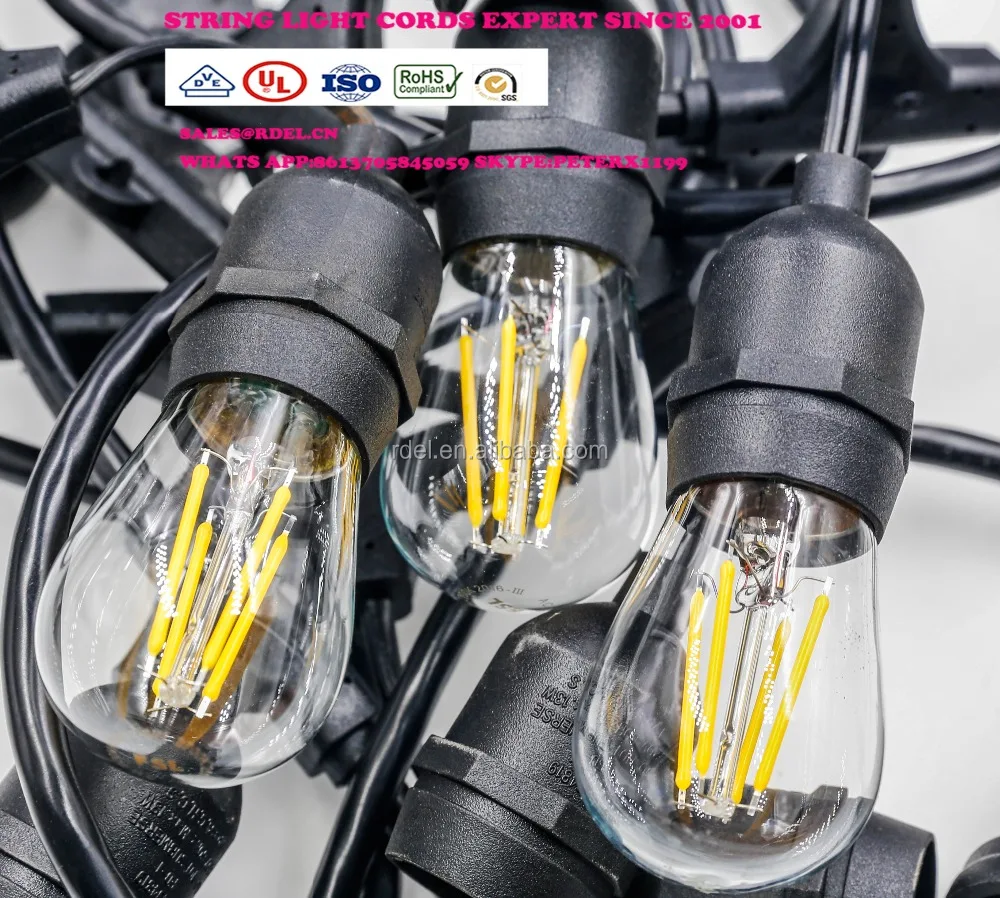 

Australia SAA plug socket IP44 LED string lights lamp holder power cord