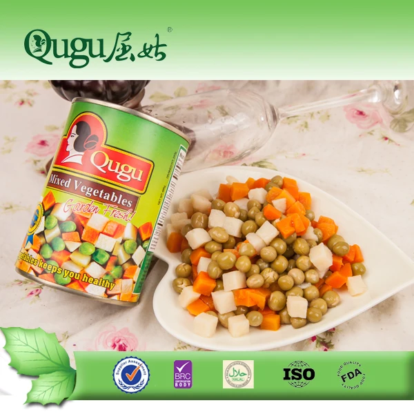 
canned mix vegetables and sweet corn with nutrition 