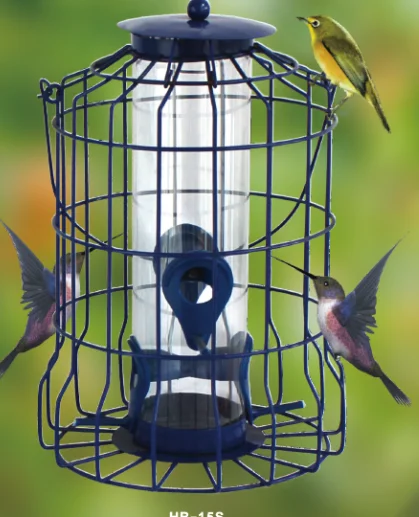 Wild Bird Attraction Seed Feeder Metal Birdfeeder Cage With
