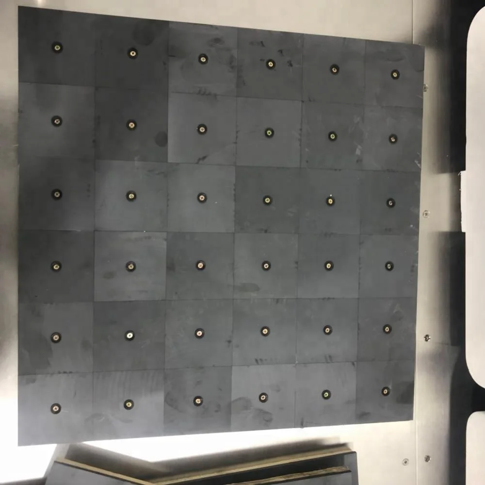 
6.7mm 5.5mm height EMC chamber ferrite tile for testing 