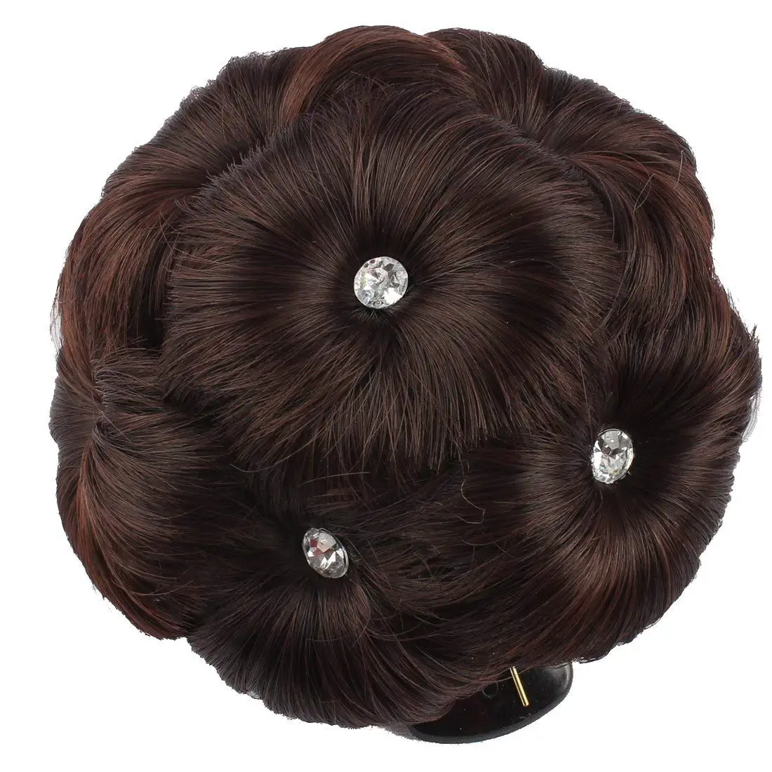 Buy Weken Women Hair Bun Short Curly Floral Curl Updos Hairpiece