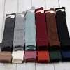 New Design OEM School Girls Socks for Flat Shoes Argyle Pattern Over Knee Winter Thick Warm Socks Stockings
