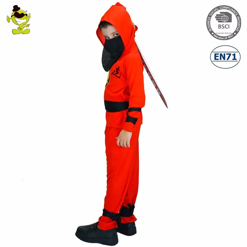 Dress Up Halloween Party Cosplay Ninja Costume Unisex Cool Red Ninja