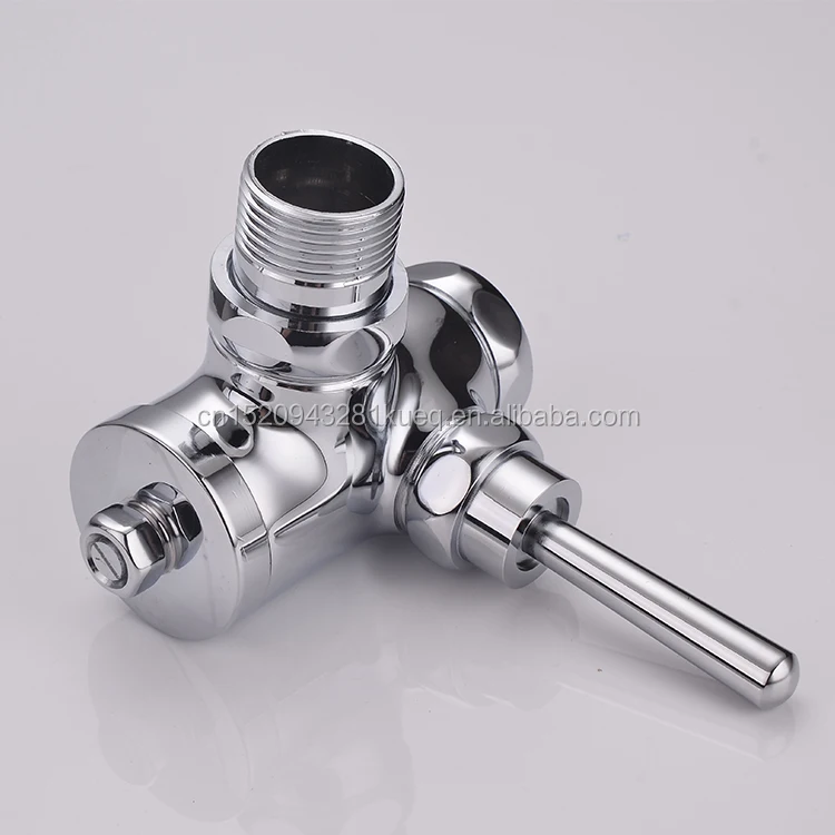 Brass 90 T Toilet Flush Valve Chrome Plated Foot Operated Flush Valve