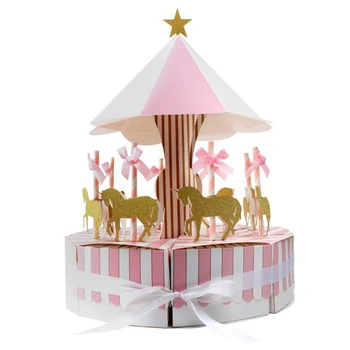 Baby Shower Favors Unicorn Candy Boxes Boys Girls Birthday Party Favors Gift Candy Box Event Party Supplies Carousel Gift Box Buy Carousel Gift