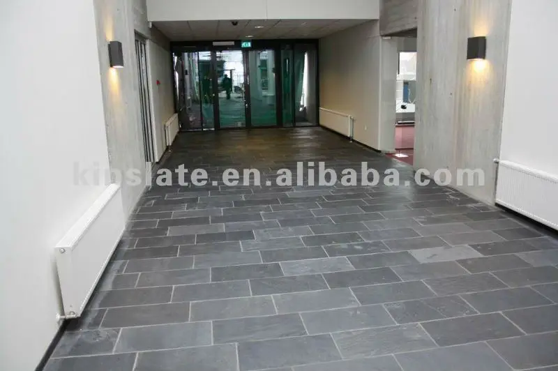 Natural Black Slate Floor Tile Schist Stone Buy Schist Stone Floor Tiles 30x30 Natural Stone Exterior Flooring Stone Product On Alibaba Com