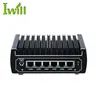 6 Ethernet LAN fanless Pfsense Mini pc Intel Skylake core i3-7100U DDR4 RAM AES-NI Linux server firewall computer for windows 10