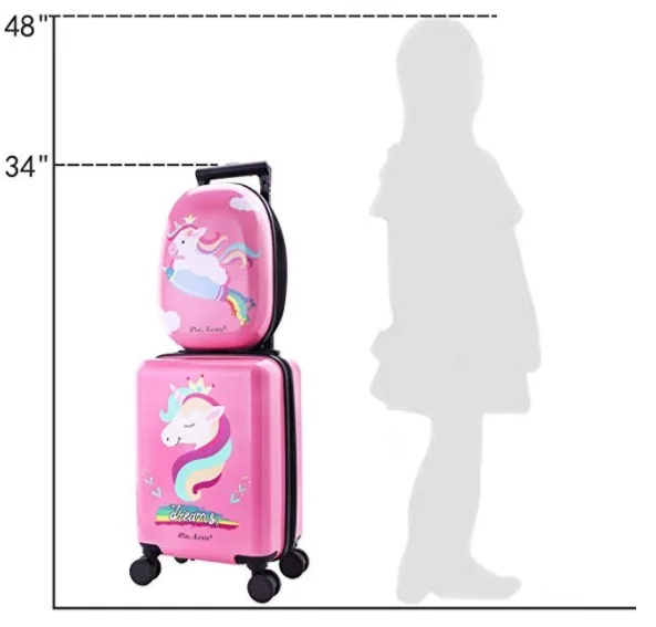 unicorn suitcase on wheels