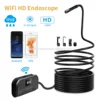 WiFi inspection camera HD 1080P endoscope camera IP68 Waterproof 6 LED Lights 2600mAh borescope 3.5M