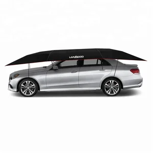 Image of Lanmodo car parking shade 4.8 meter mobile automatic folding carport canopy