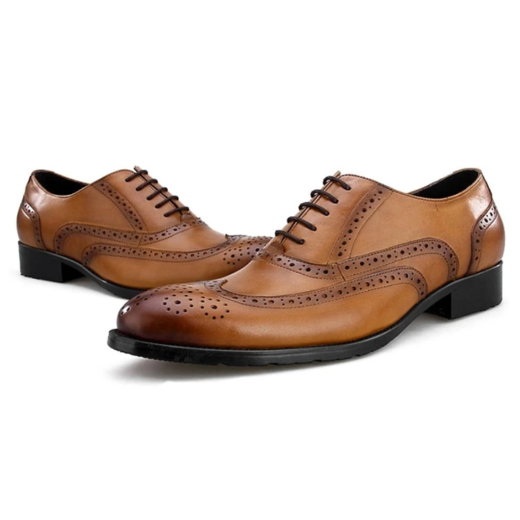 Wholesale Factory Price Wholesale Men's Lace Up Custom Handmade Leather New  Design Casual Business Dress Shoes Oxford for Man Stock From m.