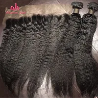 

Hot Sale 10A Virgin Kinky Straight Human Hair , Mongolian Human Hair Kinky Straight Hair Extensions Weave Bundles Wholesale