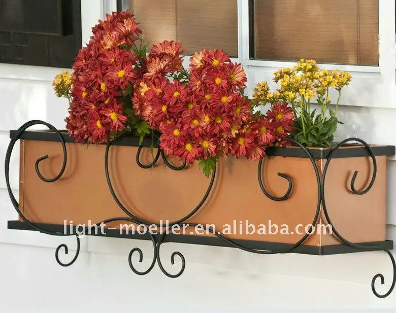 Hierro forjado ventana-Jardineras y macetas-Identificación del producto