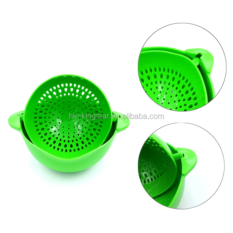 2 Tier Mini Plastic Fruit and Vegetable Sink Strainer Basket