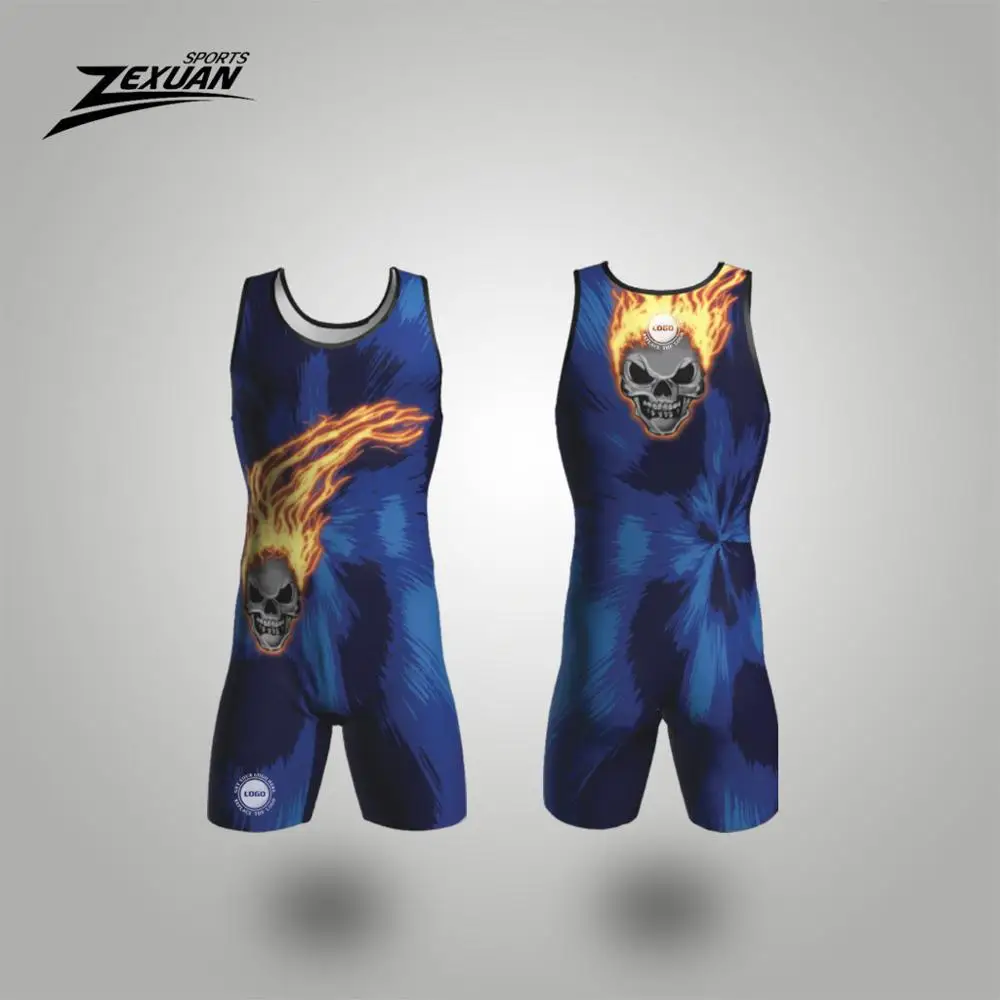 All Size Joker Purple Womens Tight Low Cut Custom Wrestling Singlets