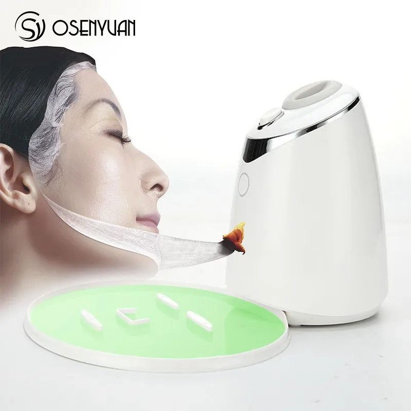 

Face Mask Maker Machine Facial Treatment DIY Automatic Fruit Natural Vegetable Collagen Home Use Beauty Salon, White