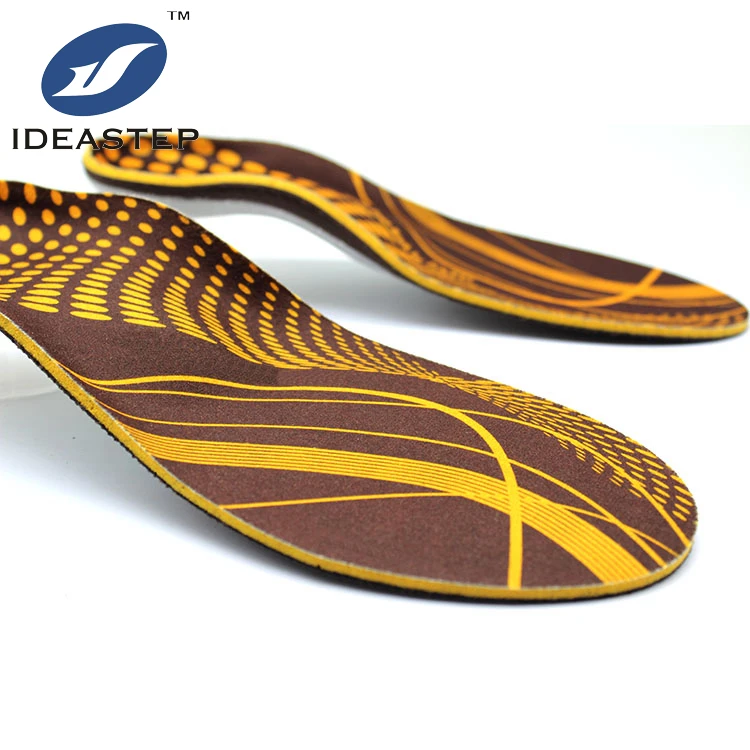 

Ideastep shock cushion athletes breathable foam and heat moldable shoe oven insole, Brown