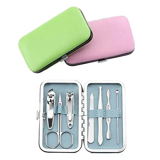 

Colorful cute manicure pedicure set