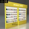 Modern custom made cell phone accessory display rack mobile counter display showcase retail display stands
